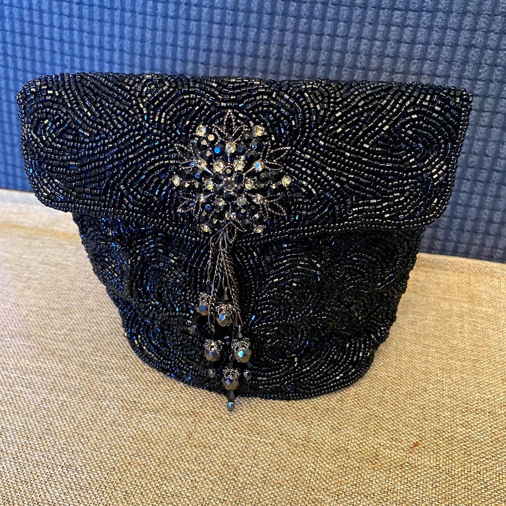 Todd Anthony New York Vintage Beaded Elegant Clutch Handbag Purse